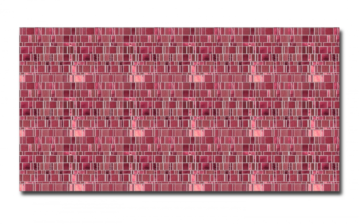 Spritzschutz Küche Acrylglas Rot Modern Mosaik