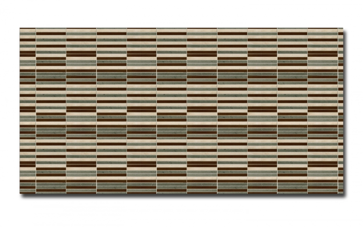 Spritzschutz Küche Hartschaumplatte Schmale Mosaik