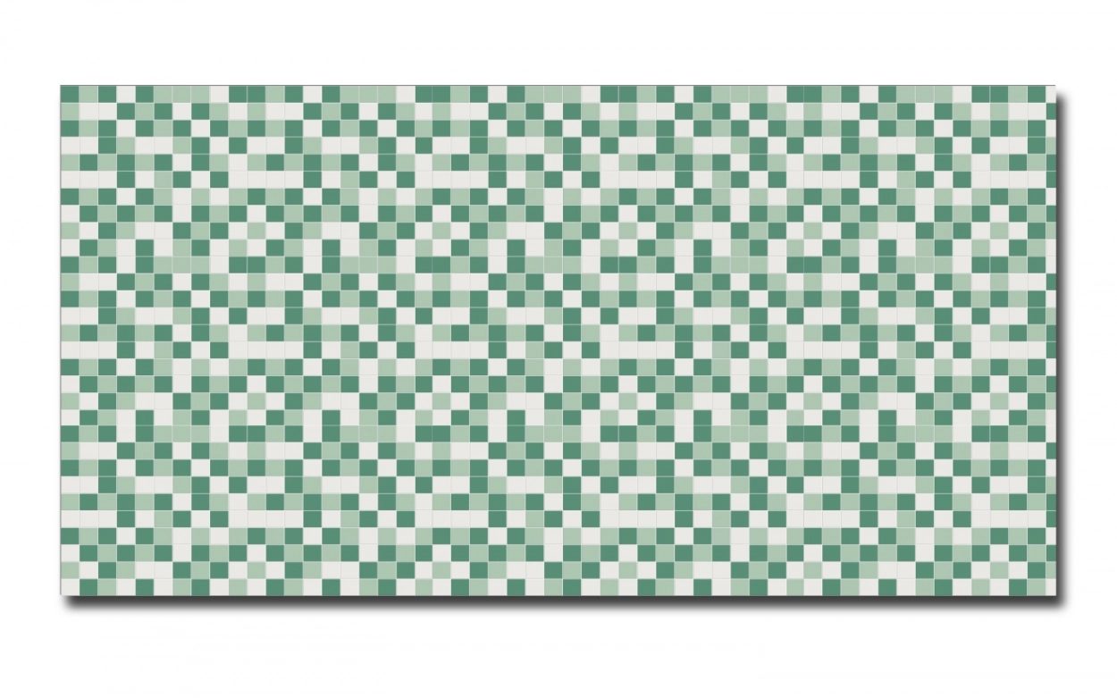 Spritzschutz Küche Acrylglas Grün Mosaik Optik