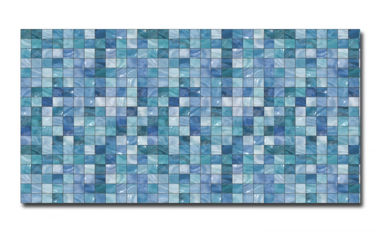 Spritzschutz Küche Hartschaumplatte Retro Mosaik Optik