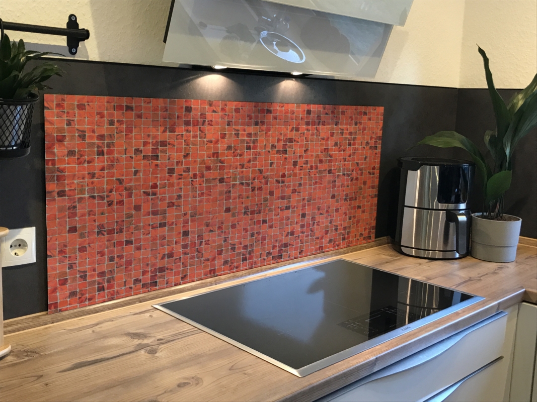 Spritzschutz Küche Nostalgie Mosaik