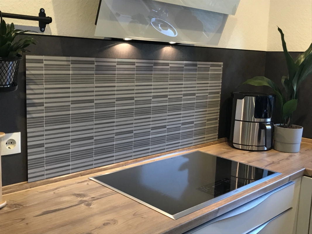 Spritzschutz Küche Acrylglas Schmale Mosaiksteine