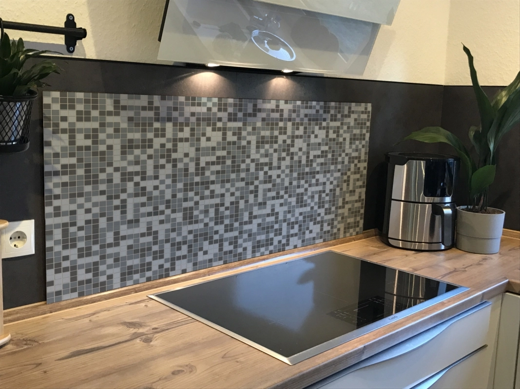 Spritzschutz Küche Acrylglas Retro Mosaik