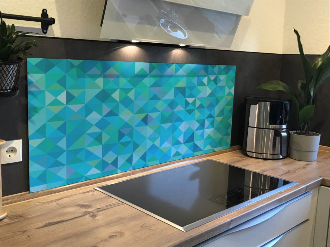 Spritzschutz Küche Hartschaumplatte Mosaik Optik