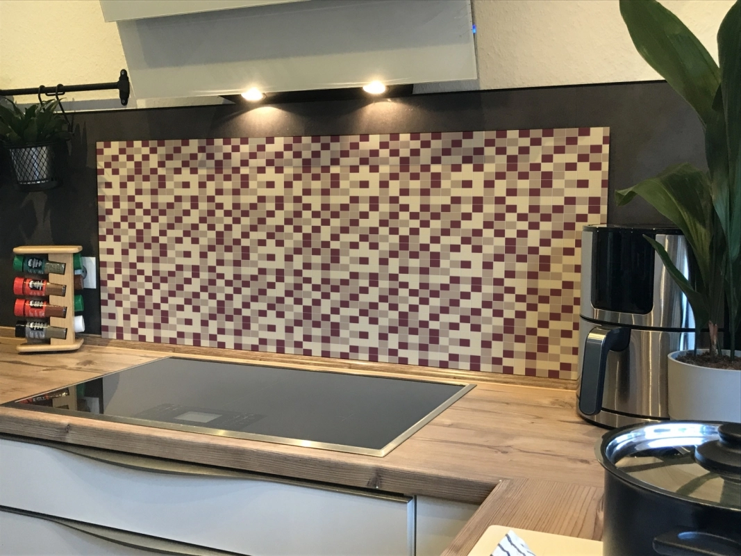Spritzschutz Küche Hartschaumplatte Mosaik Muster