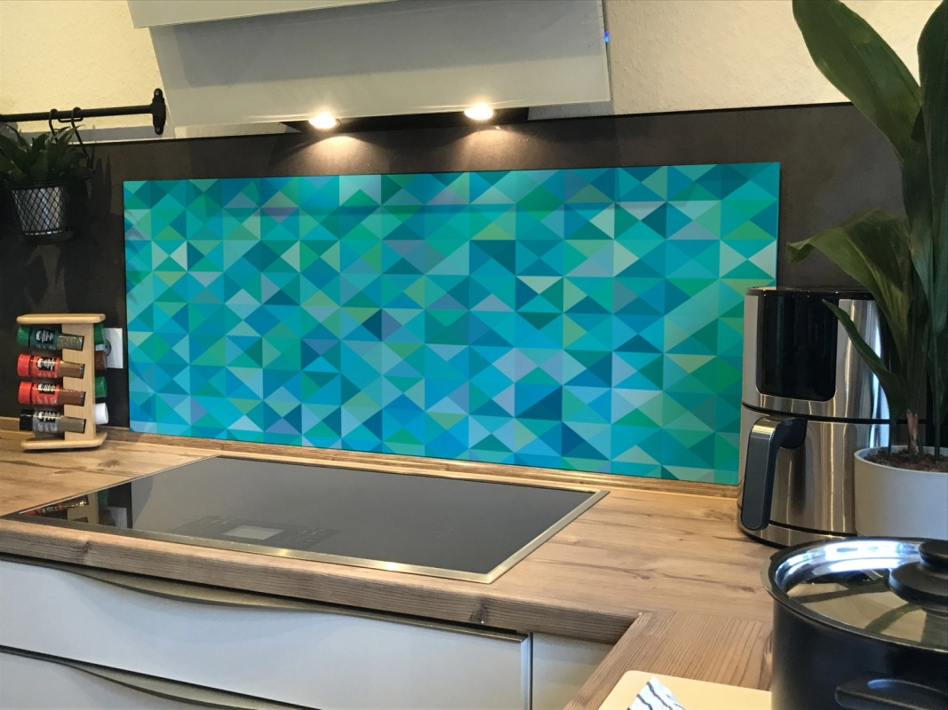 Spritzschutz Küche Hartschaumplatte Mosaik Optik