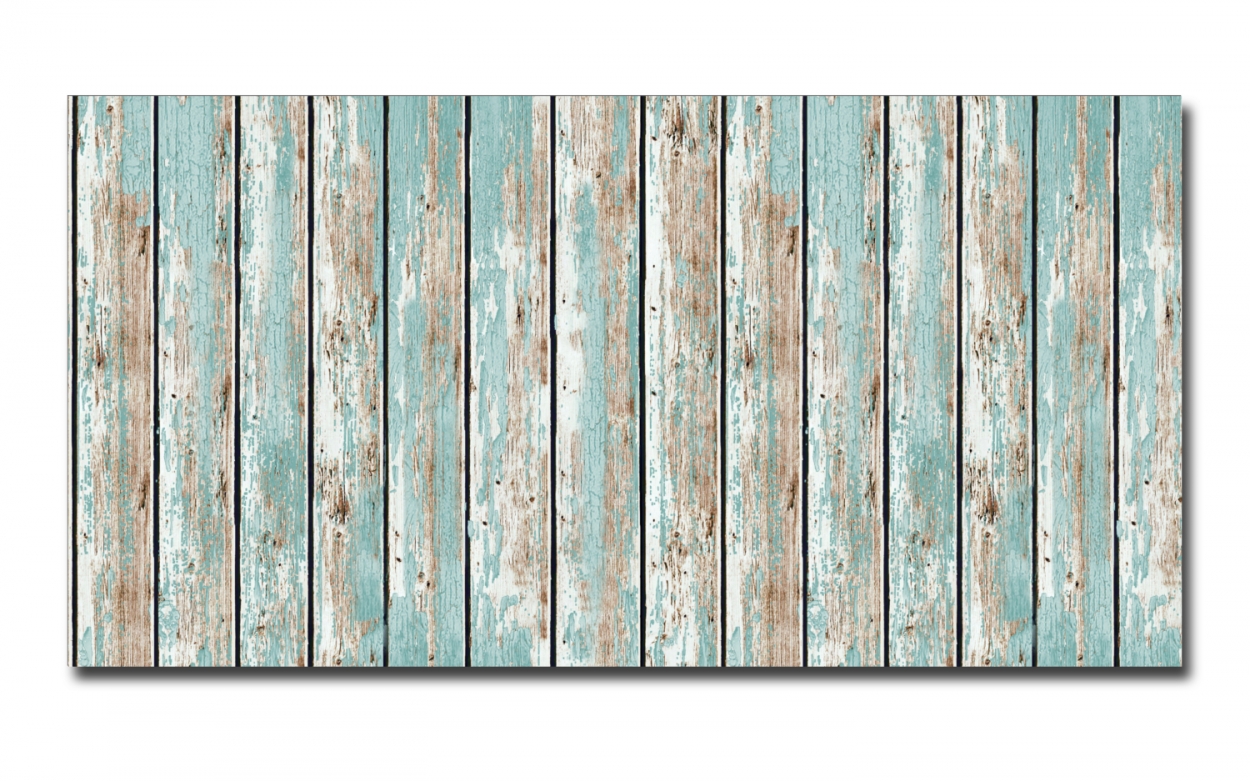 Spritzschutz Küche Acrylglas Vintage Holzbalken Blau