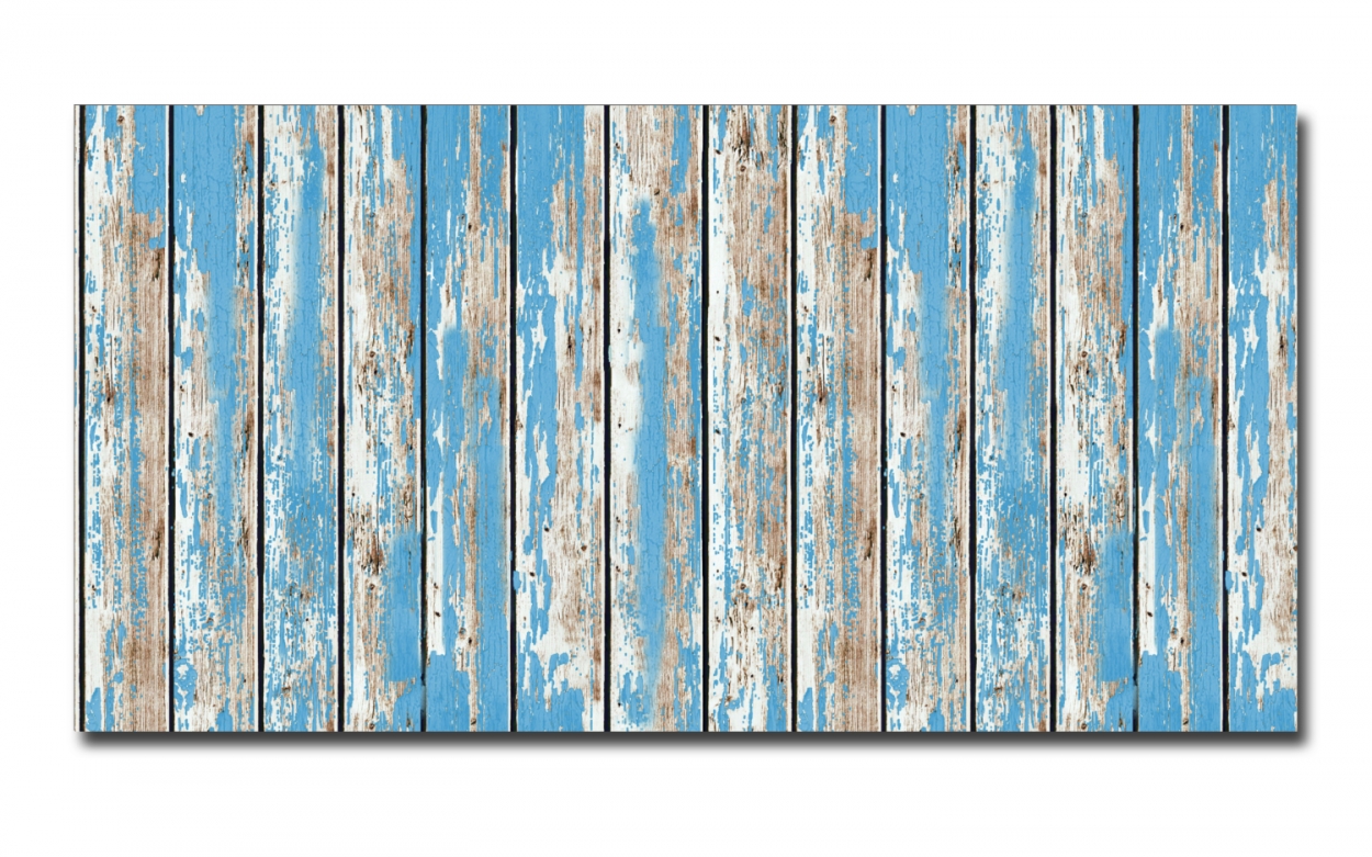 Spritzschutz Küche Acrylglas Vintage Holzbalken Blau