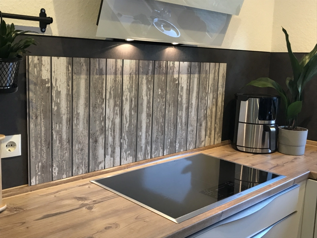 Spritzschutz Küche Acrylglas Rustikal Holz