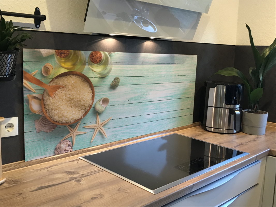 Spritzschutz Küche Acrylglas Holzoptik
