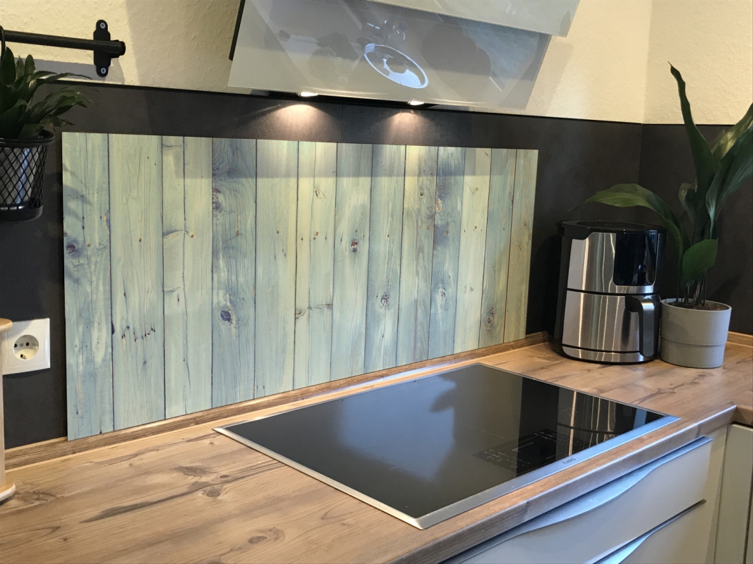 Spritzschutz Küche Acrylglas Holzoptik