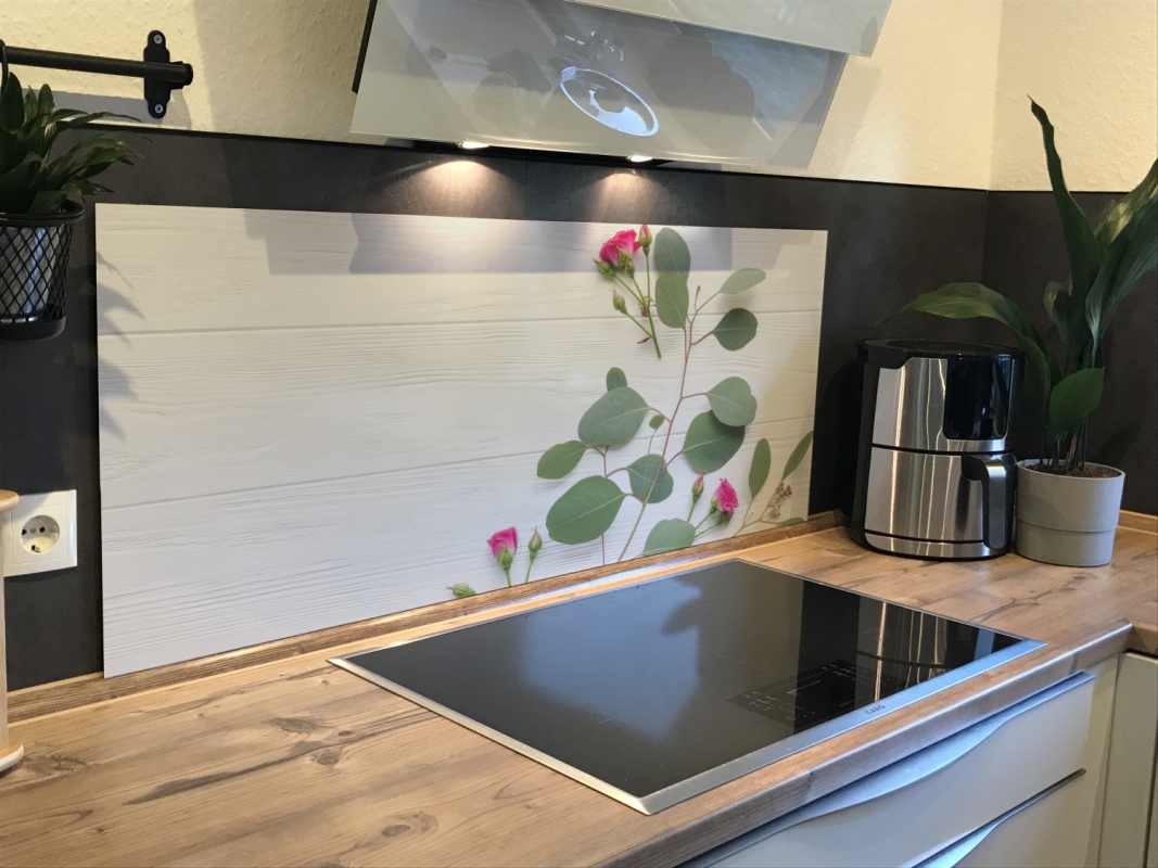Spritzschutz Küche Acrylglas Holzoptik