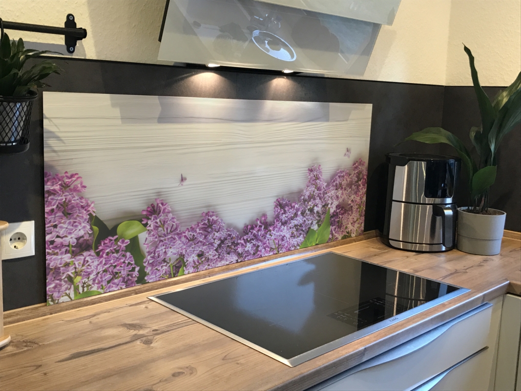 Spritzschutz Küche Acrylglas Holzoptik
