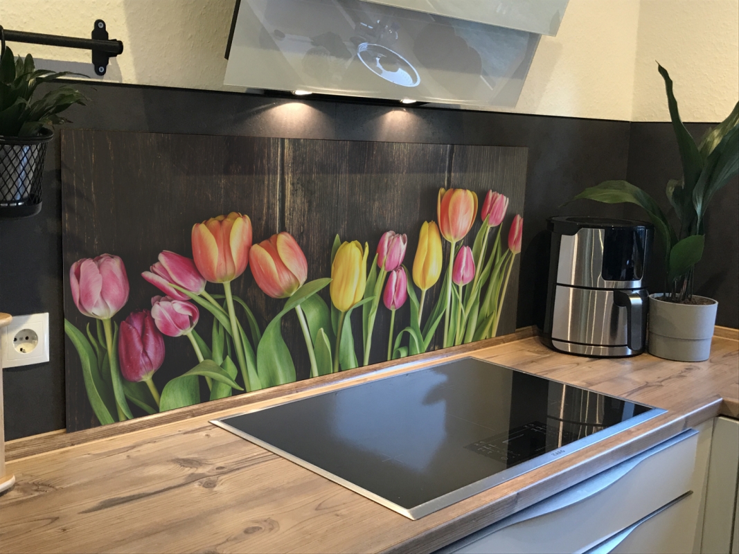 Spritzschutz Küche Acrylglas Holzoptik