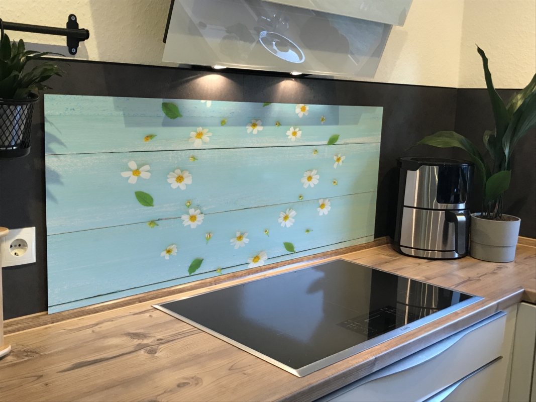 Spritzschutz Küche Acrylglas Holzoptik