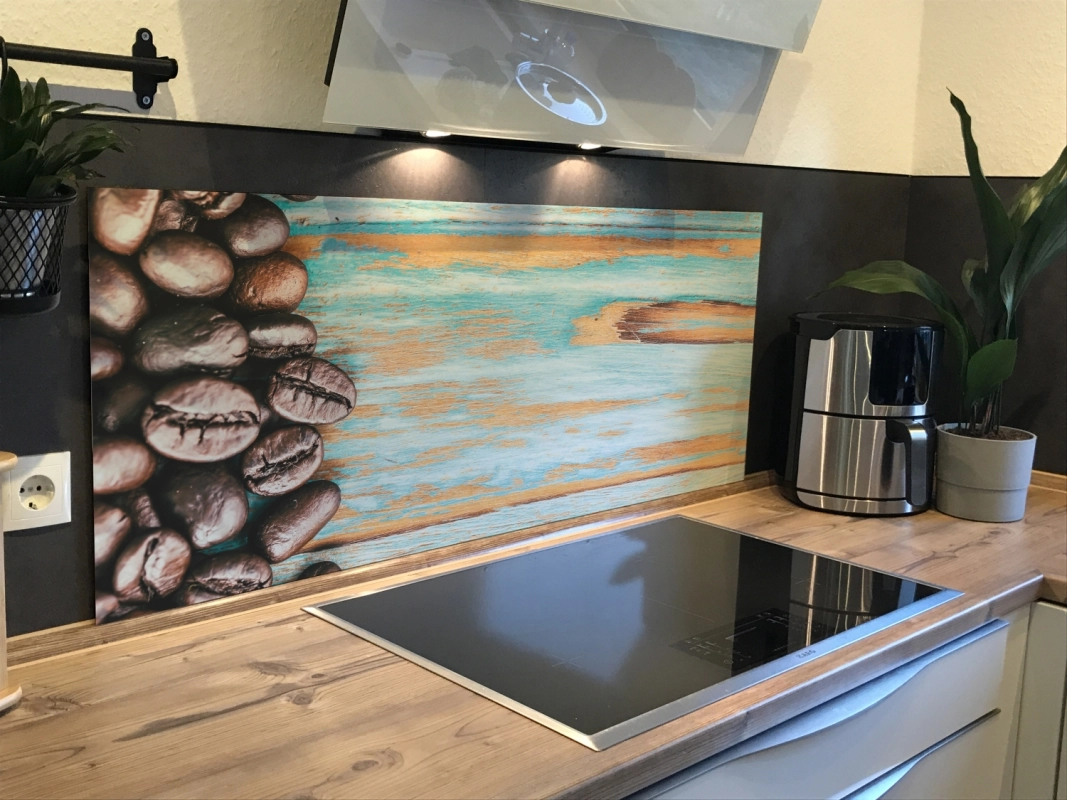 Spritzschutz Küche Hartschaumplatte Holzoptik