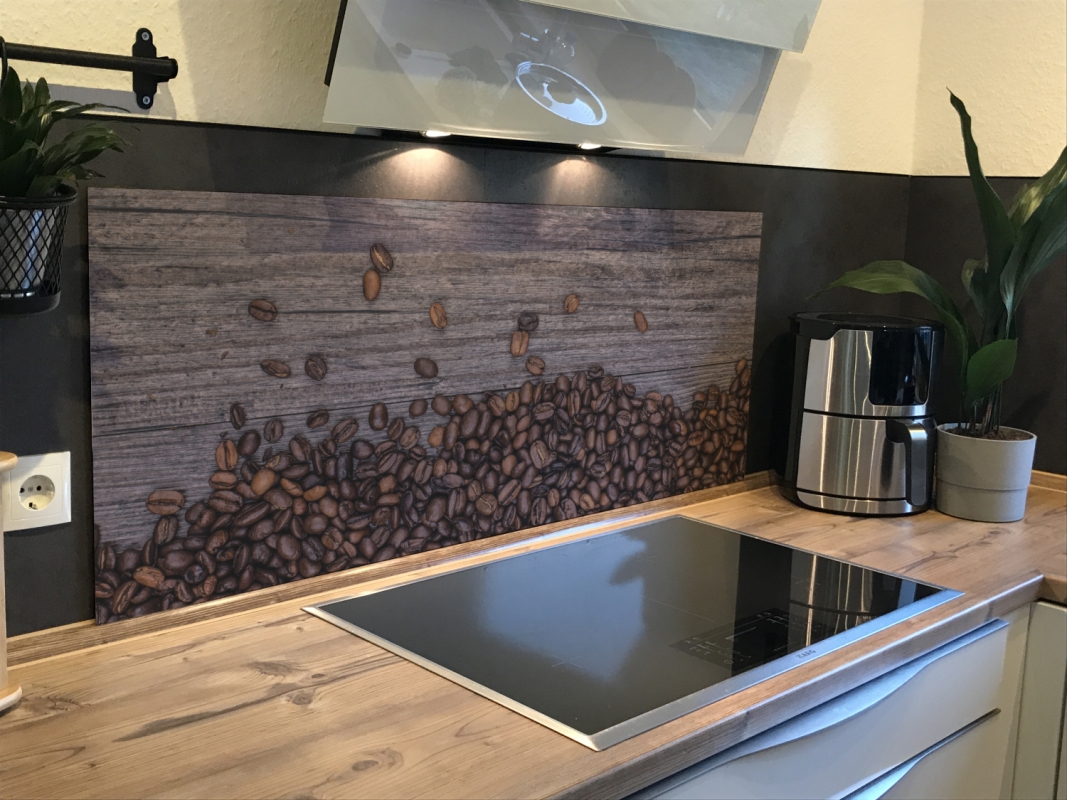 Spritzschutz Küche Acrylglas Holzoptik
