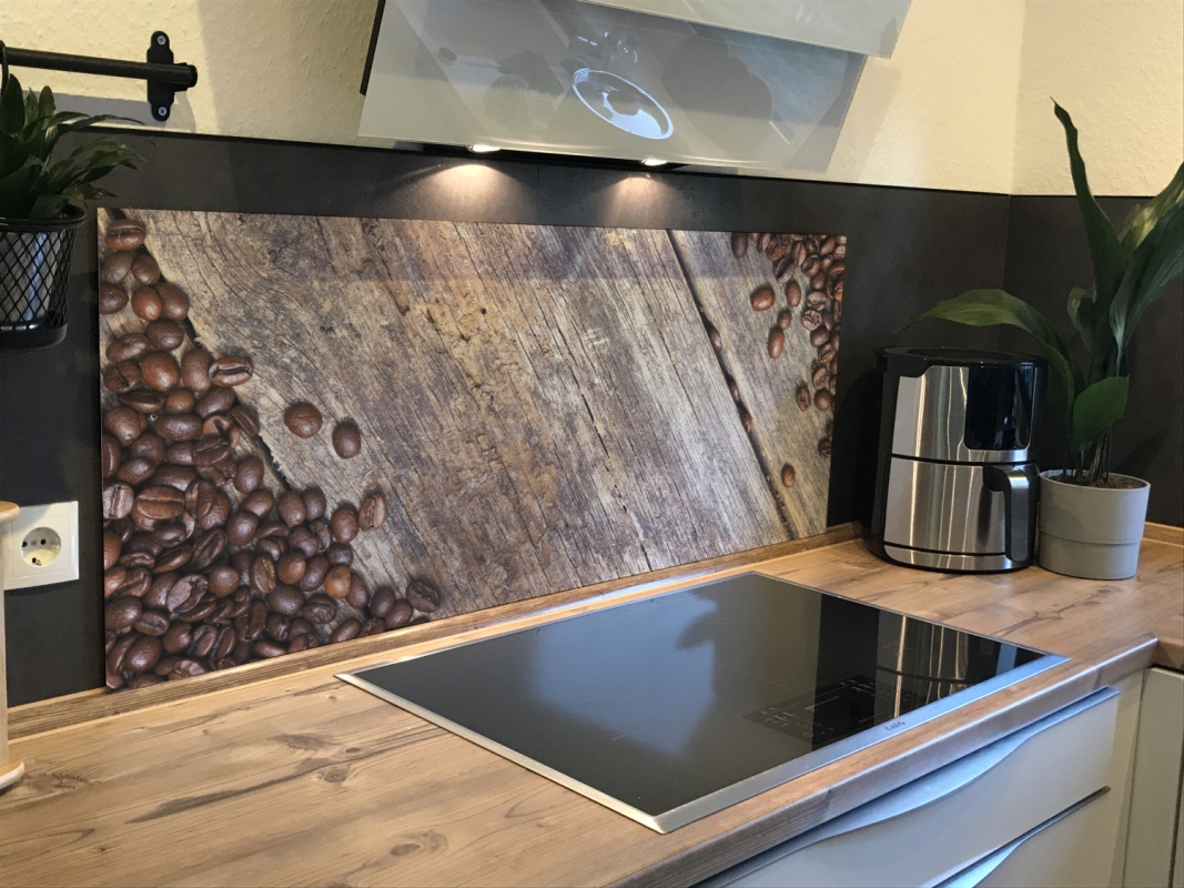 Spritzschutz Küche Acrylglas Holzoptik