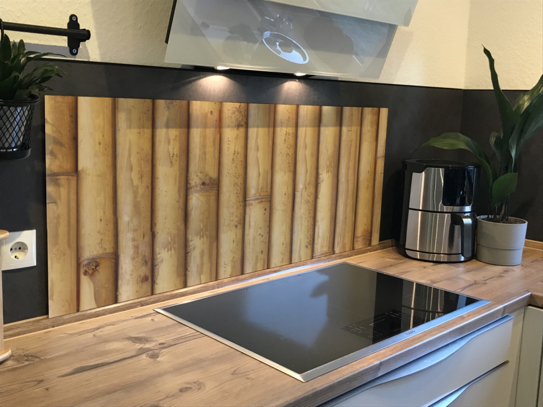 Spritzschutz Küche Acrylglas Holzoptik