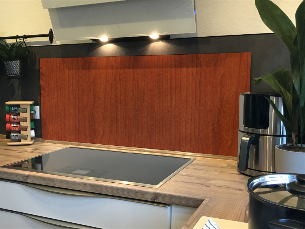 Spritzschutz Küche Acrylglas Rosenholz