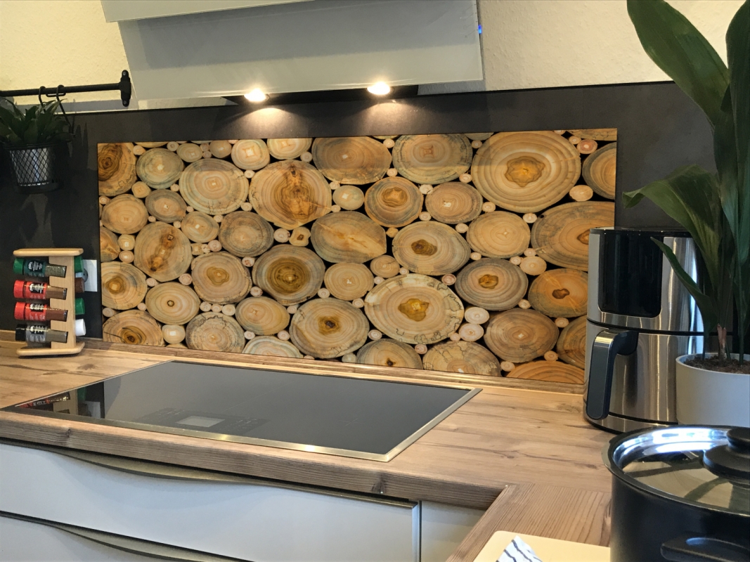 Spritzschutz Küche Acrylglas Holzrinde