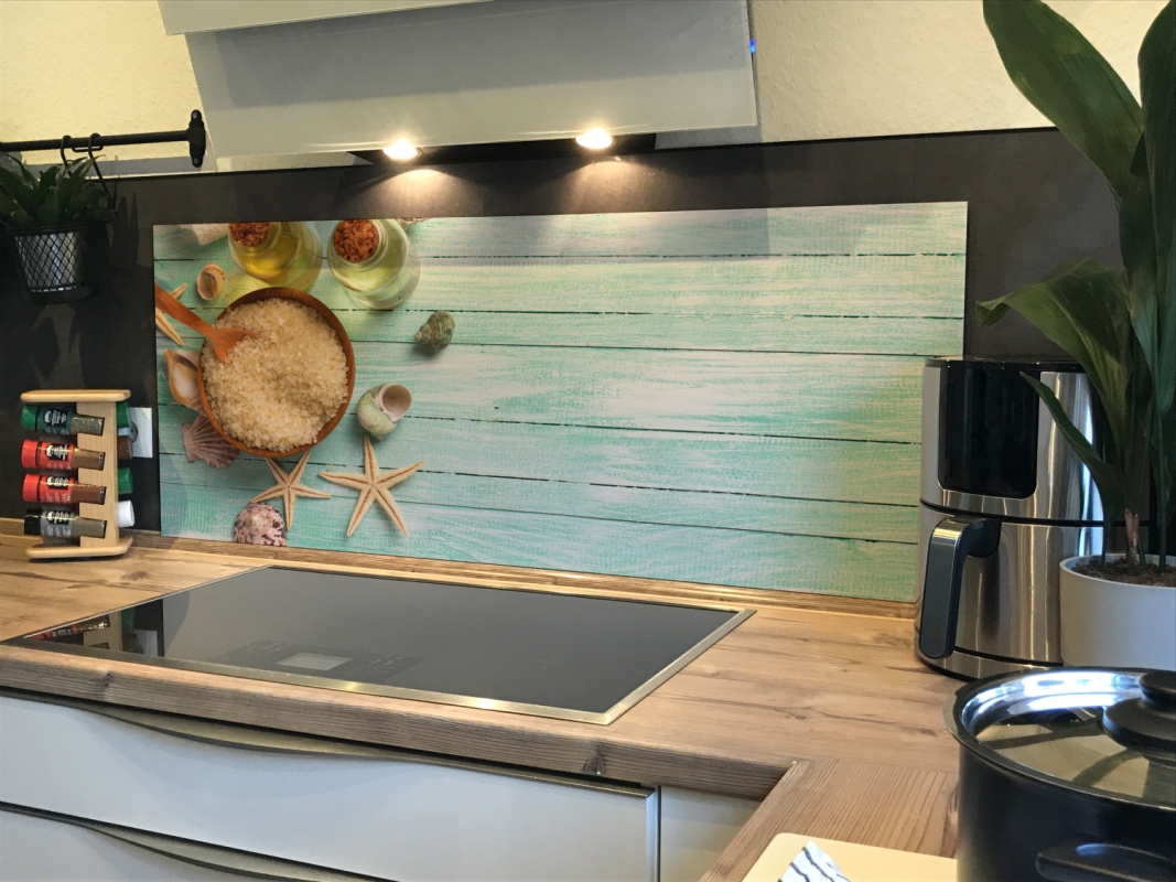 Spritzschutz Küche Acrylglas Holzoptik
