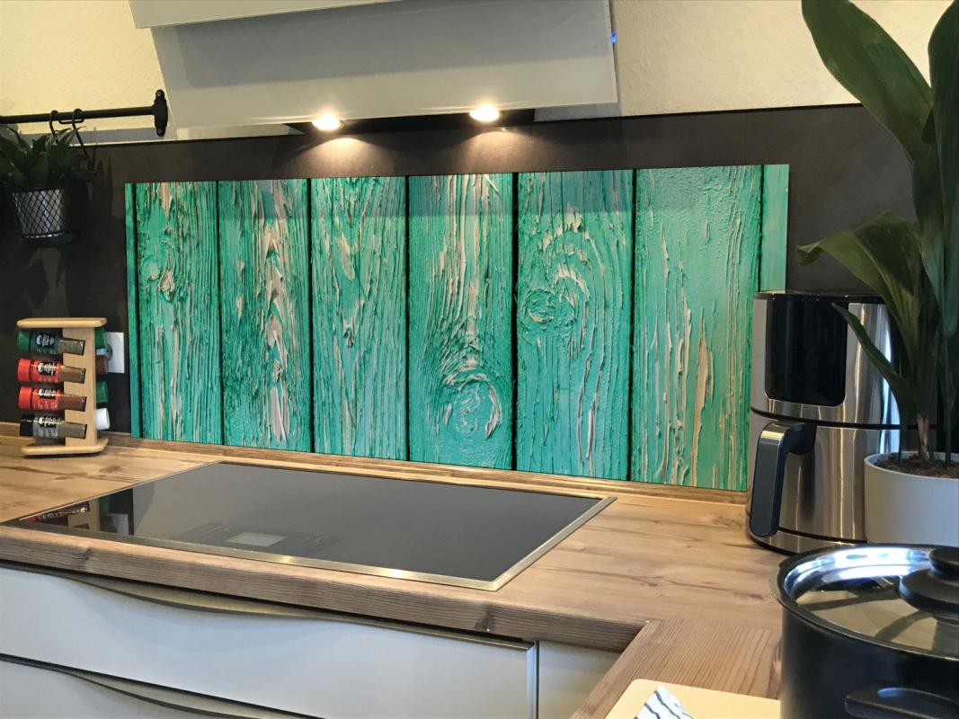 Spritzschutz Küche Acrylglas Holzoptik