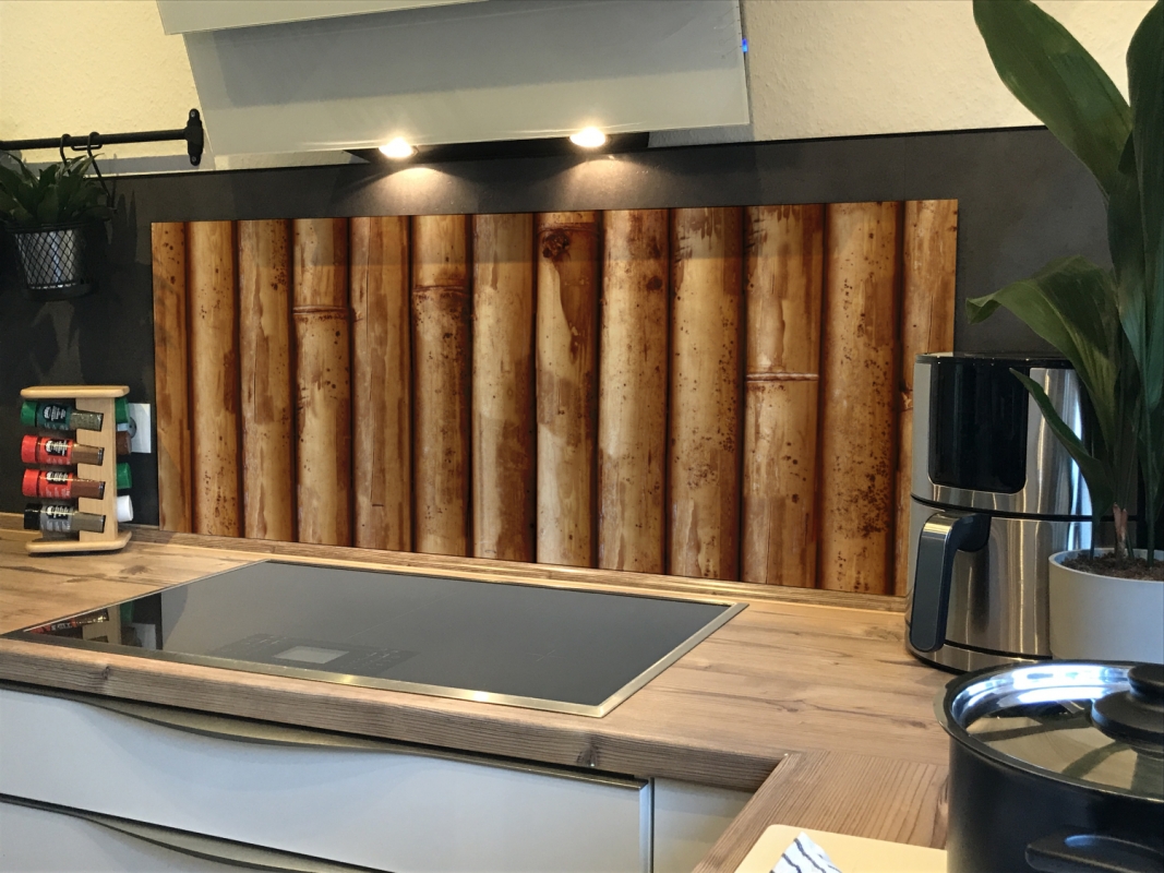 Spritzschutz Küche Acrylglas Holzoptik