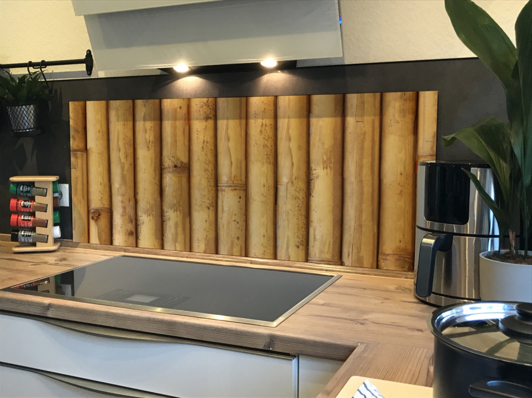 Spritzschutz Küche Acrylglas Holzoptik