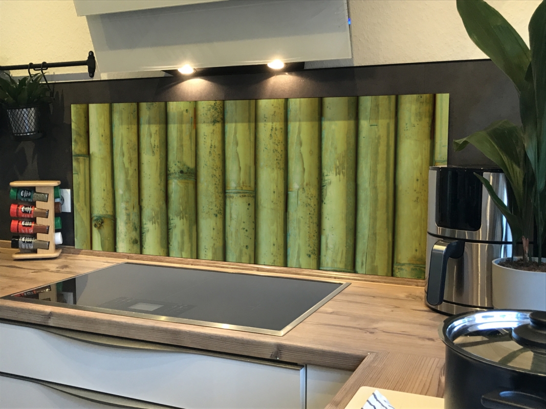 Spritzschutz Küche Acrylglas Holzoptik