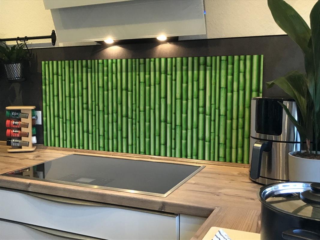 Spritzschutz Küche Acrylglas Holzoptik