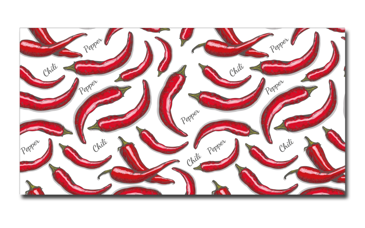 Spritzschutz Küche Acrylglas Chili Pepper
