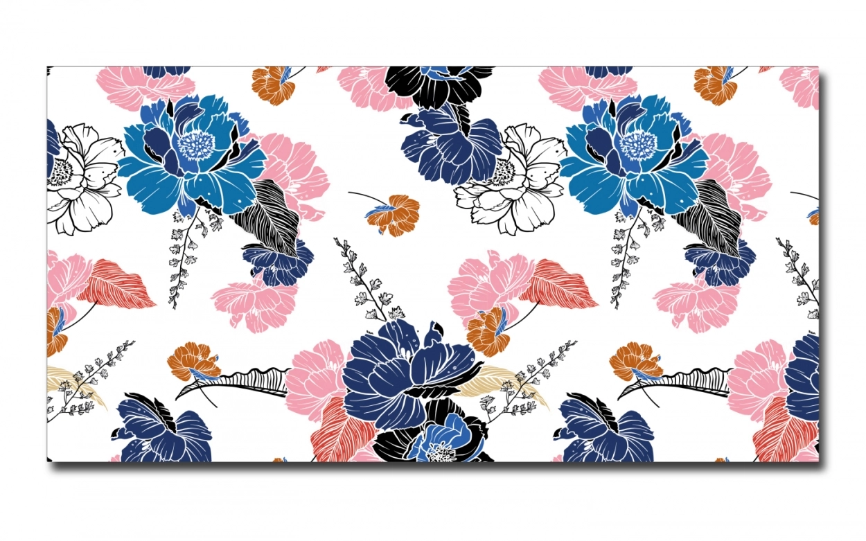 Spritzschutz Küche Hartschaumplatte Blumen