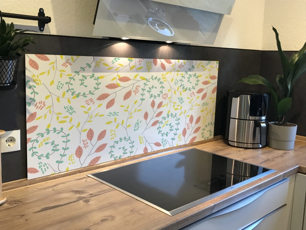 Spritzschutz Küche Hartschaumplatte Bunte Natur