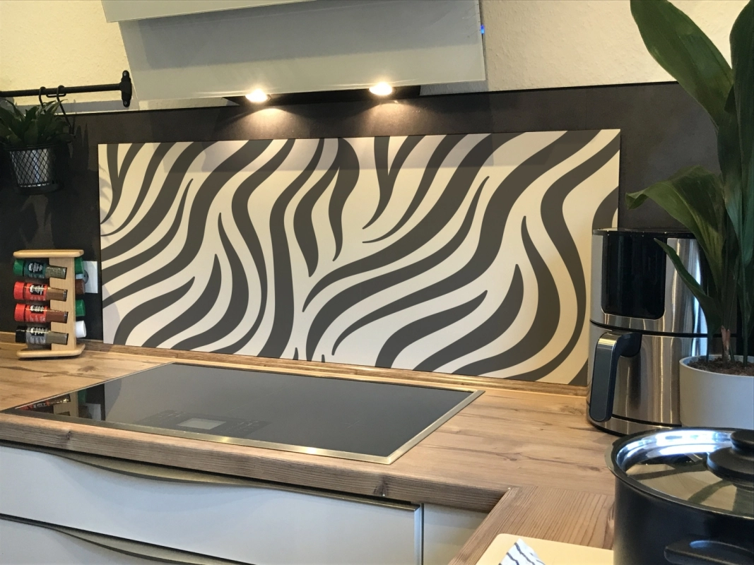 Spritzschutz Küche Zebra
