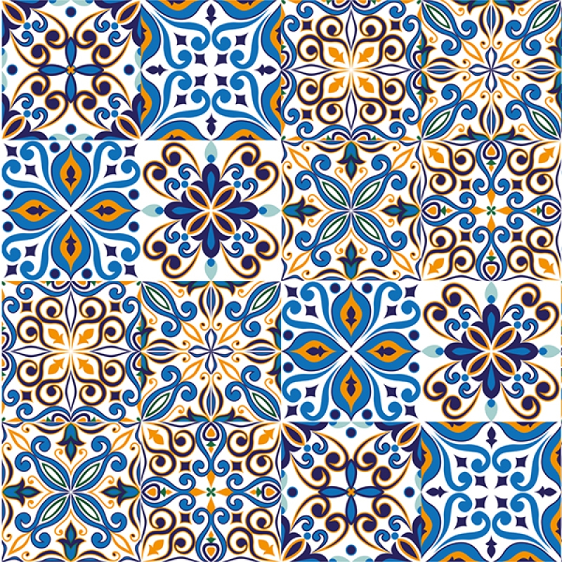 Spritzschutz Küche Hartschaumplatte Patchwork Kacheln