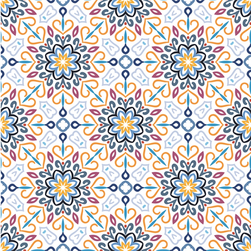 Spritzschutz Küche Hartschaumplatte Blumen Ornament