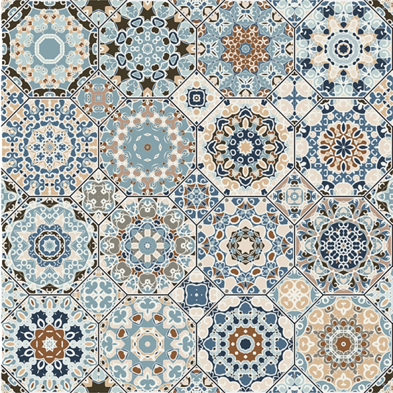 Spritzschutz Küche Hartschaumplatte Batik Patchwork