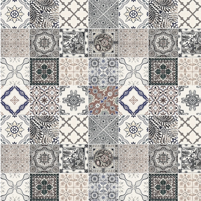 Spritzschutz Küche Aluverbund Römische Patchwork Fliesen
