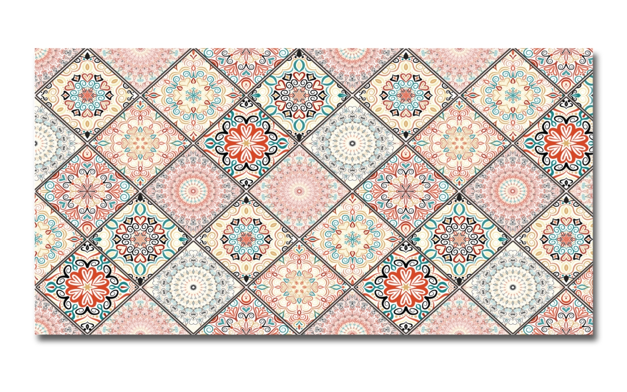 Spritzschutz Küche Hartschaumplatte Patchwork Orient