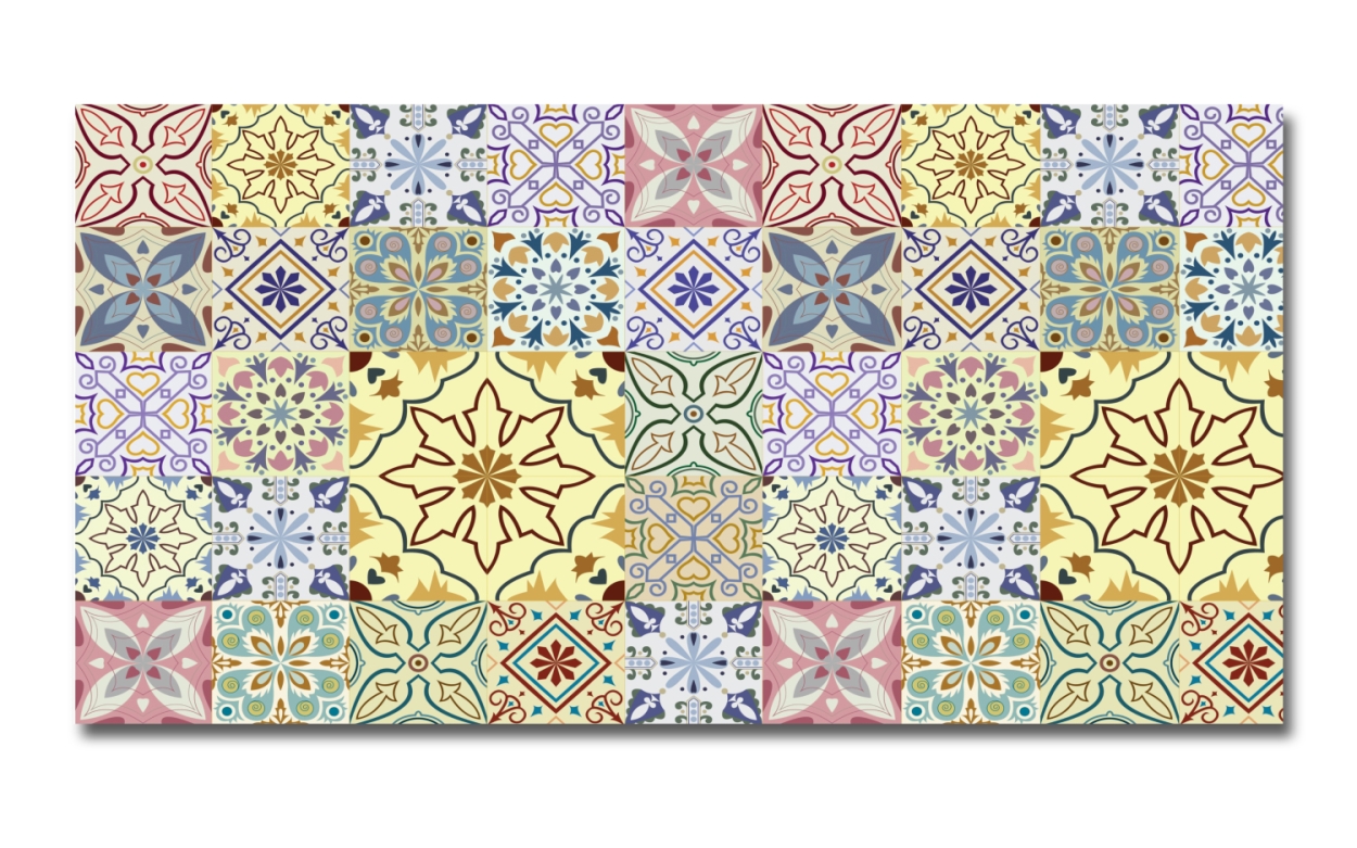 Spritzschutz Küche Hartschaumplatte Dekoratives Patchwork