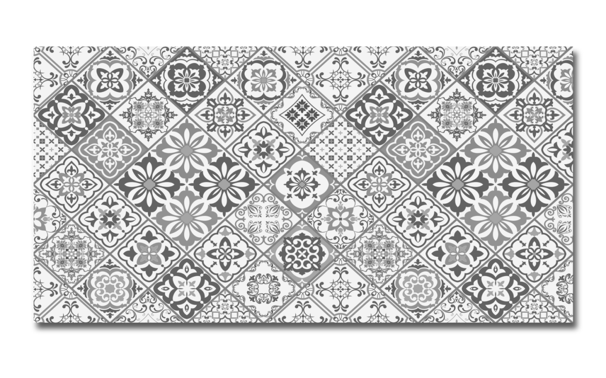 Spritzschutz Küche Hartschaumplatte Ornament Patchwork