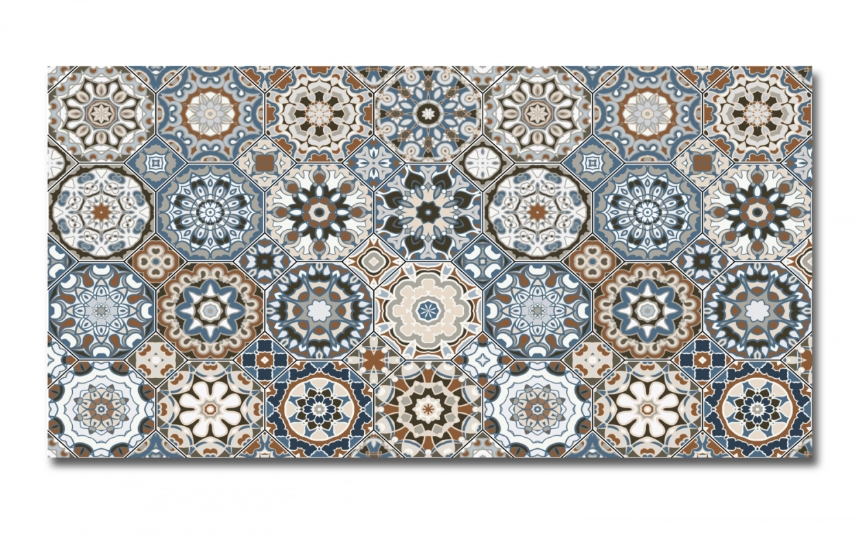 Spritzschutz Küche Aluverbund Arabic Fliesen Patchwork
