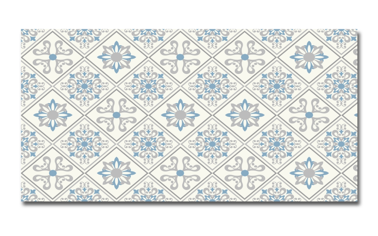 Spritzschutz Küche Hartschaumplatte Floral Patchwork