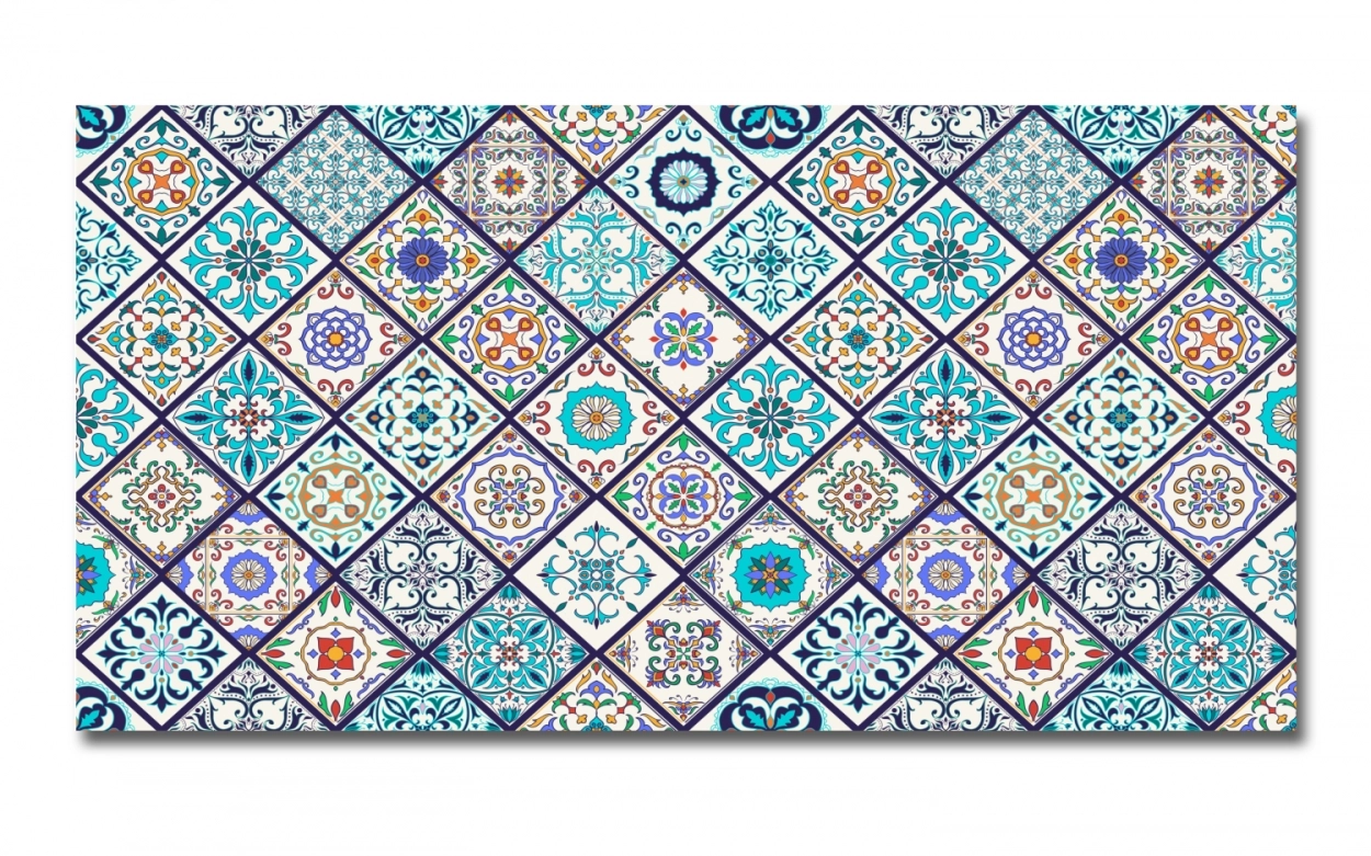 Spritzschutz Küche Acrylglas Multicolor Patchwork