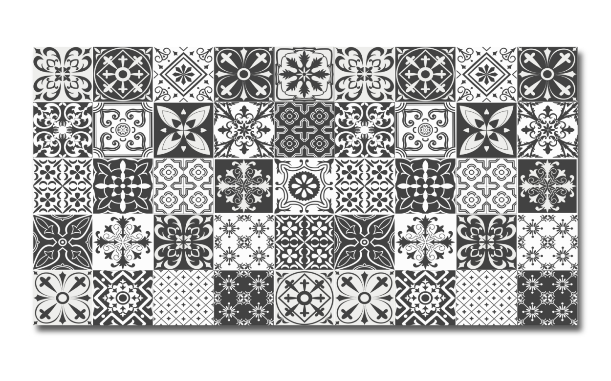 Spritzschutz Küche Hartschaumplatte Patchwork Fliesen