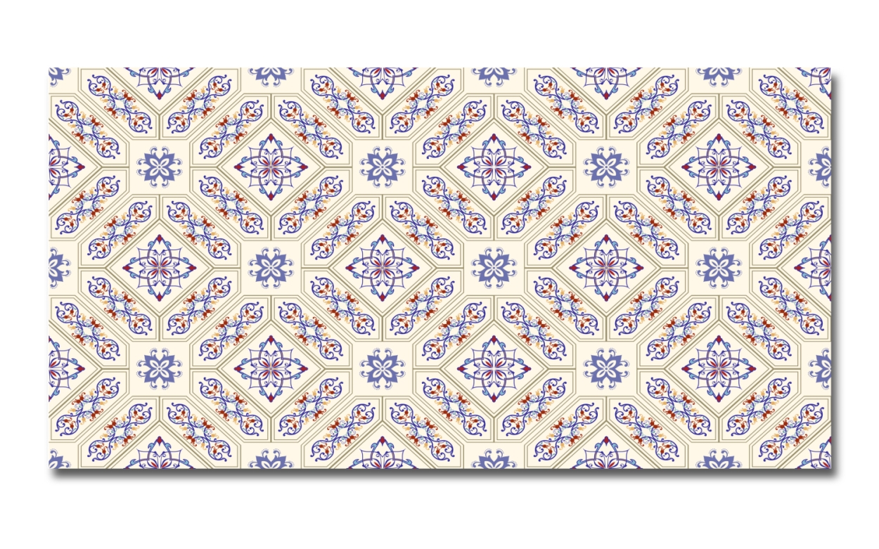 Spritzschutz Küche Hartschaumplatte Osmanische Keramik Fliesen