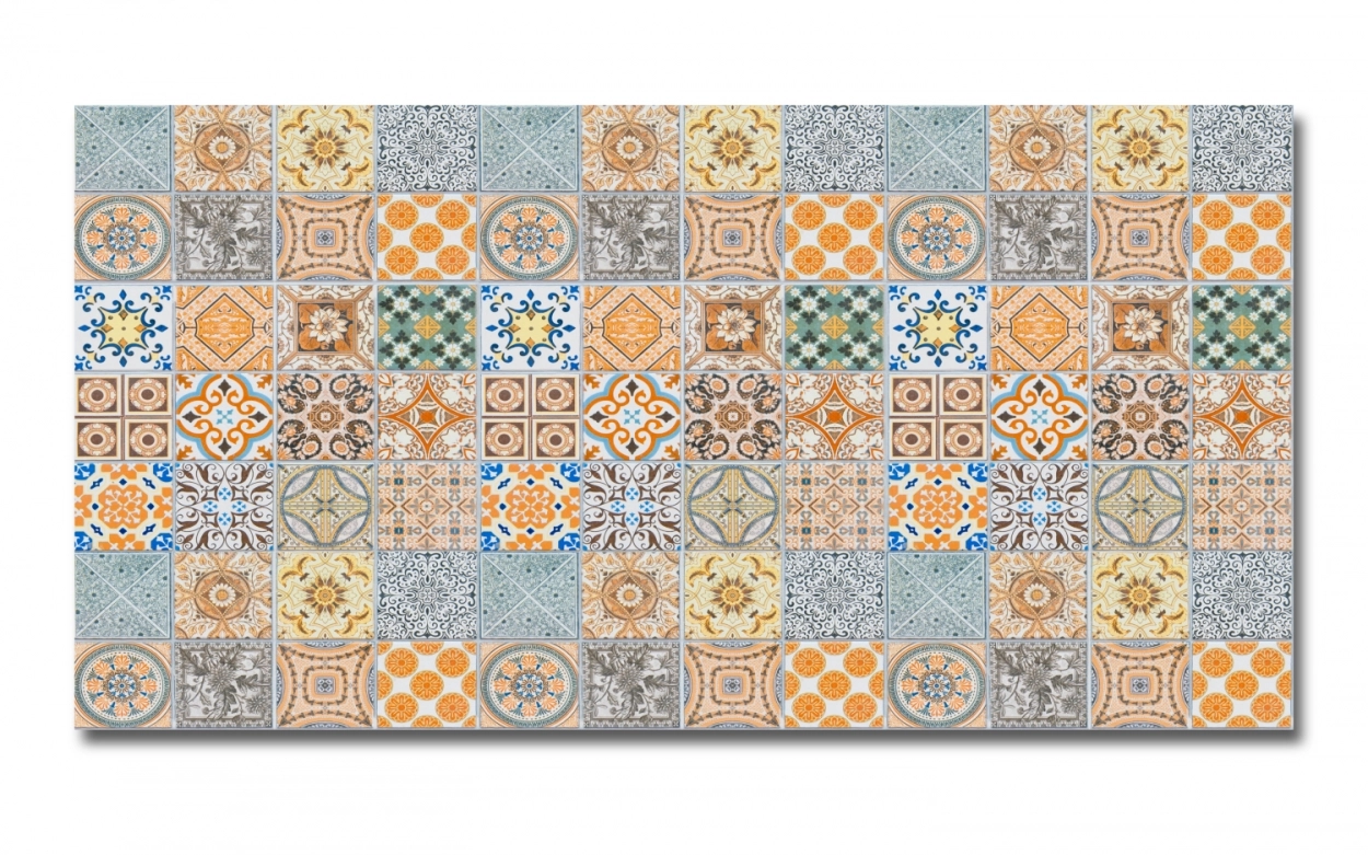 Spritzschutz Küche Aluverbund Tunesische Patchwork Fliesen