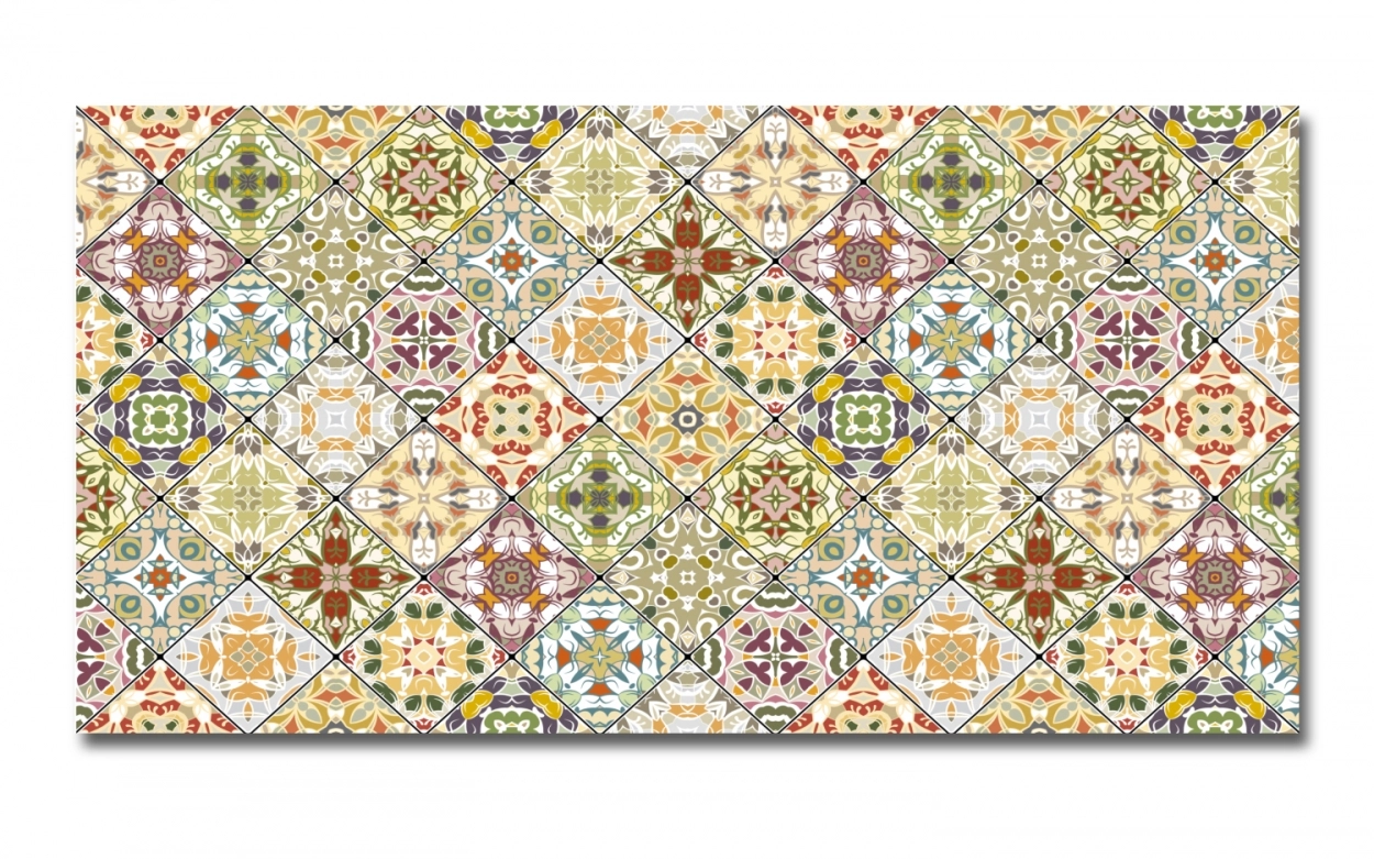 Spritzschutz Küche Aluverbund Kunstvolle Mosaik