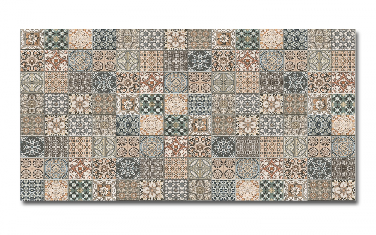 Spritzschutz Küche Hartschaumplatte Antike Mosaik Patchwork